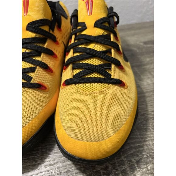 Nike Kobe 9 IX EM Low Bruce Lee 646701-700 Yellow Sneaker Shoes Sz Mens 8.5 - Picture 8 of 16